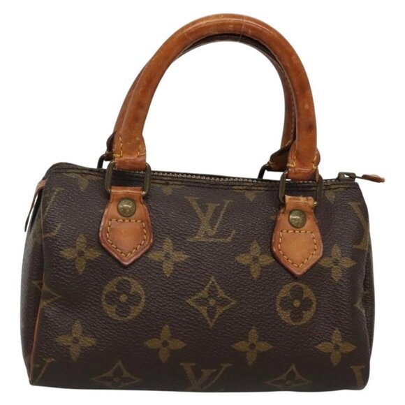 LOUIS VUITTON Monogram Mini Speedy Hand Bag M41534 LV Auth bs29086 - Picture 2 of 16
